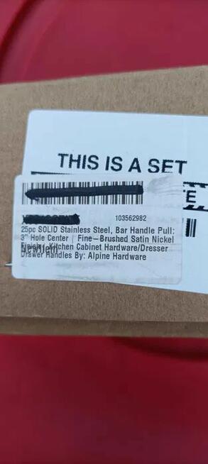 Alpine Hardware 25 sztuk uchwyty ze stali nierdzewnej