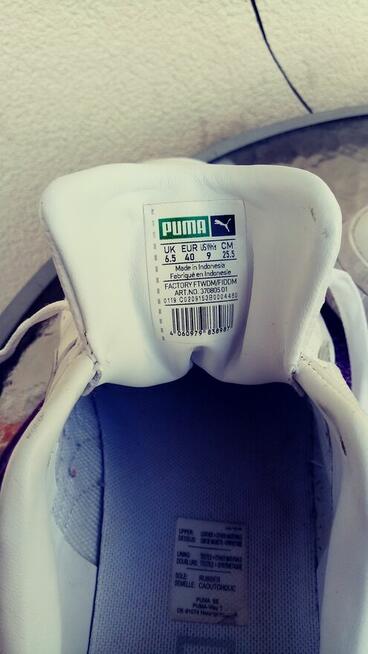 Puma białe , niskie 40 / 6,5/ 25.5 cm