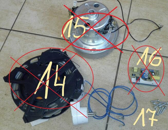 Electrolux AirMax zam 6220 moc 1800 W / odkurzacz -części