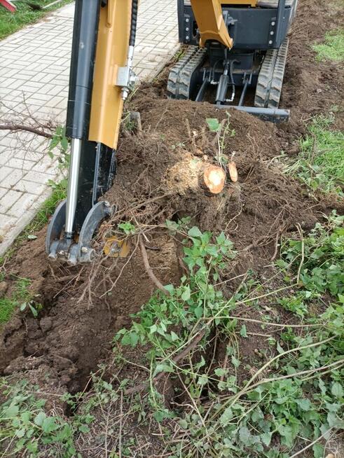 Usługi minikoparką, prace ziemne, wynajem mini koparki