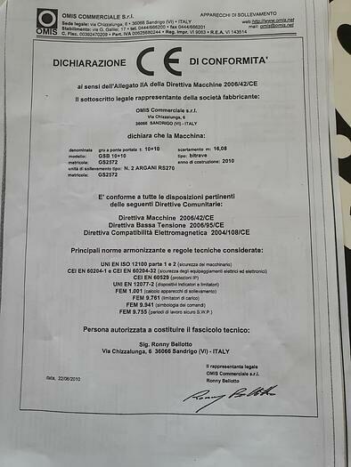 10 sztuk suwnice firmy OMIS