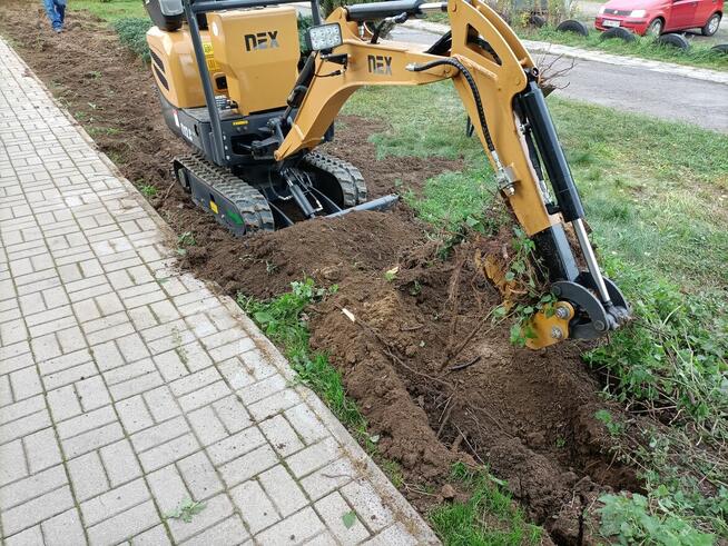 Usługi minikoparką, prace ziemne, wynajem mini koparki