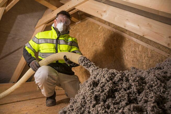 Wdmuchiwanie wełna drzewna steico celuloza ,