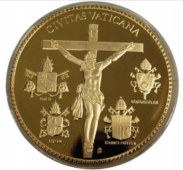 4 x PAPIEŻ Jan Paweł II Benedykt XVI Leo XIII Pius IX CERTYF