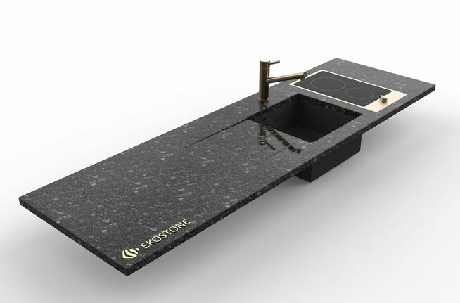 Parapety, blaty kuchenne i łazienkowe - granit, marmur