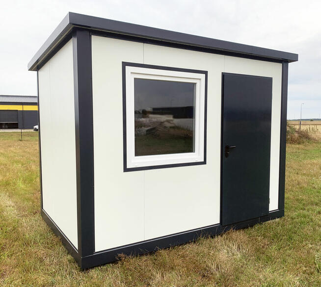 Pawilon z płyty kontenery biurowe budowlane portiernie