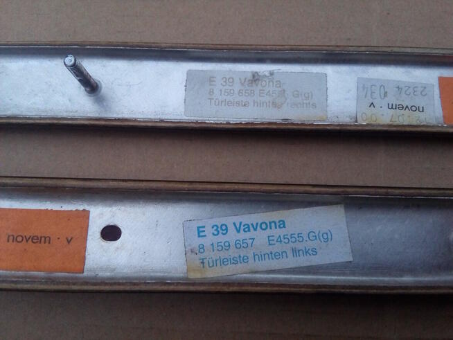 Dekory listwy drzwi wewnętrzne BMW E39 lift kombi