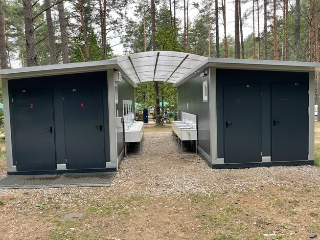 Pawilon z płyty kontenery biurowe budowlane portiernie