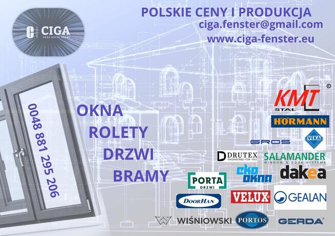 Okna, drzwi, rolety, bramy