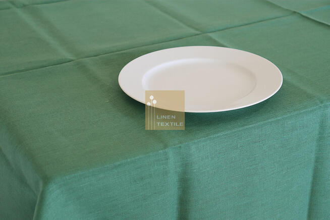 OBRUS LNIANY BUTELKOWA ZIELEŃ 17C149