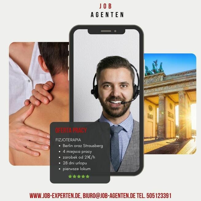 Fizjoterapeuto oferty pracy w Berlinie i Strausberg aplikuj