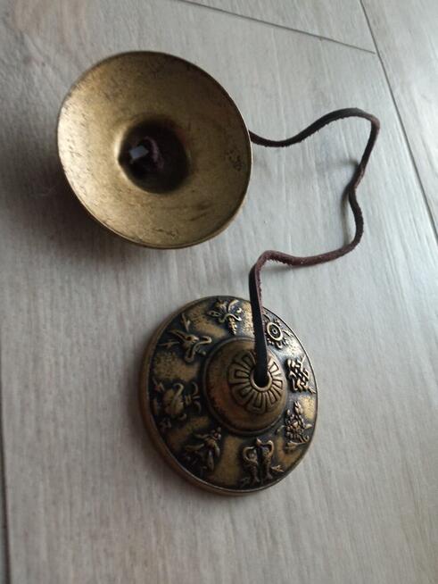 Cymbałki Tingsha talerzowe dzwonki tybetańskie joga medytacj