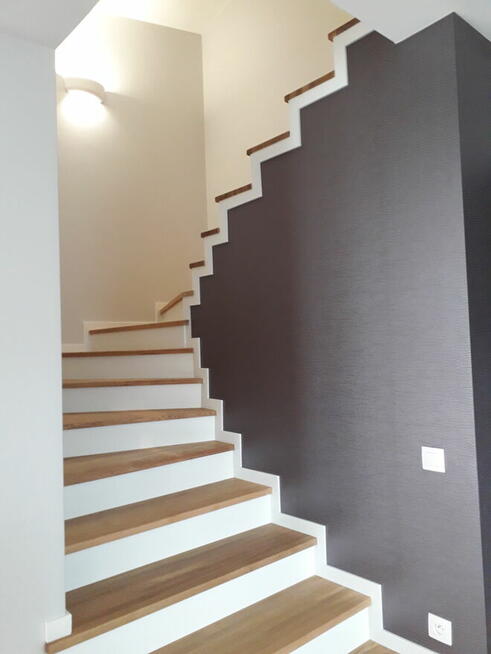 Stopnie schody trepy drewniane na beton