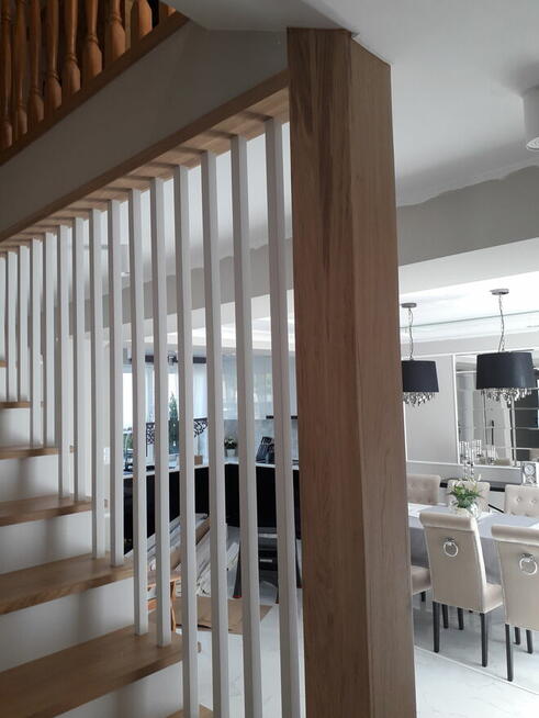 Stopnie schody trepy drewniane na beton