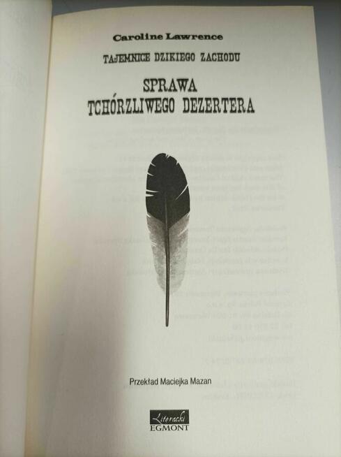 Sprawa tchórzliwego dezertera - Caroline Lawrence