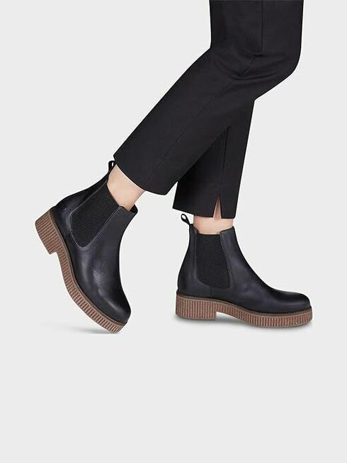 38 Tamaris Chelsea czarne skóra 24,5 cm