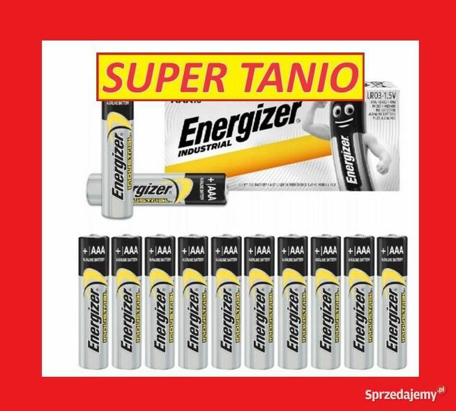 10x MOCNA BATERIA ENERGIZER INDUSTRIAL LR03 R3 AAA