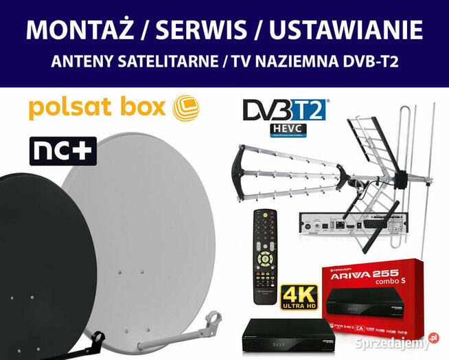 MONTAŻ, NAPRAWA ANTEN SATi DVBT2