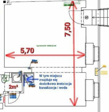 Lokal frontowy handlowy 43m użytkowy sprzedam