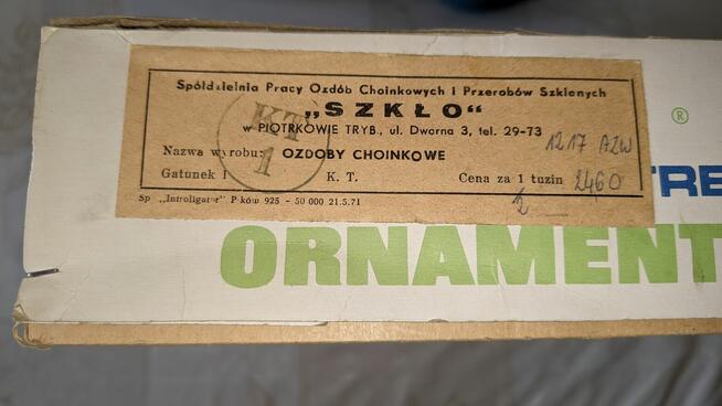 Bombki choinkowe Ozdoby PRL Vintage różne