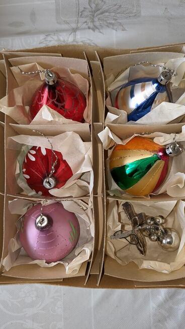 Bombki choinkowe Ozdoby PRL Vintage różne