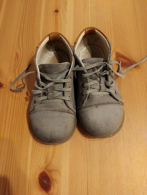 Buty przejściowe chłopięce Emel skórzane rozmiar 25, szare