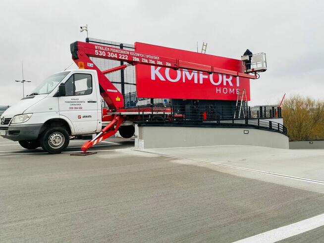 podnośnik koszowy Wrocław usługi Wynajem zwyżka 22,25,30,35,