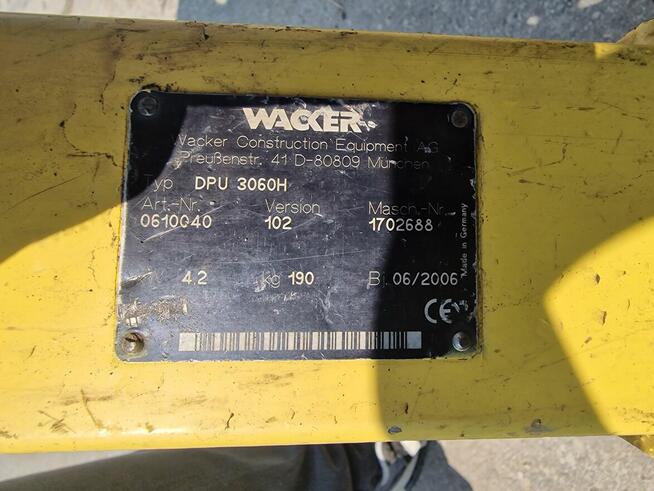Zagęszczarka rewersyjna Wacker DPU 3060 H