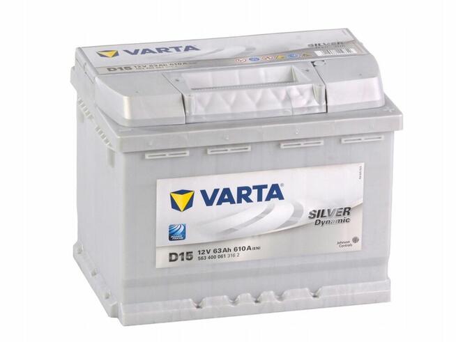 NOWY Akumulator VARTA SILVER DYNAMIC D15 63AH 610A