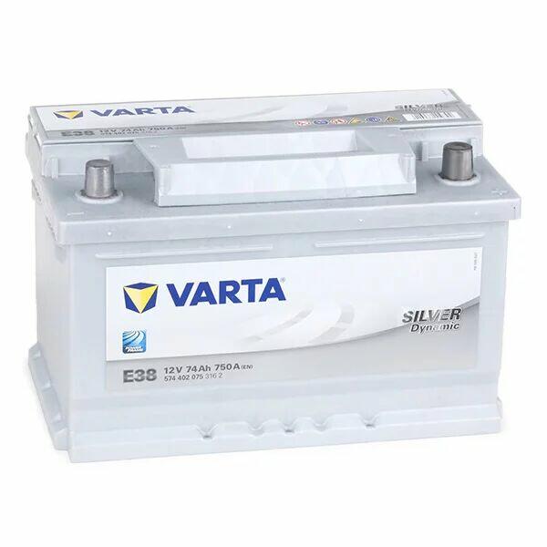 NOWY Akumulator VARTA SILVER DYNAMIC E38 74AH 750A