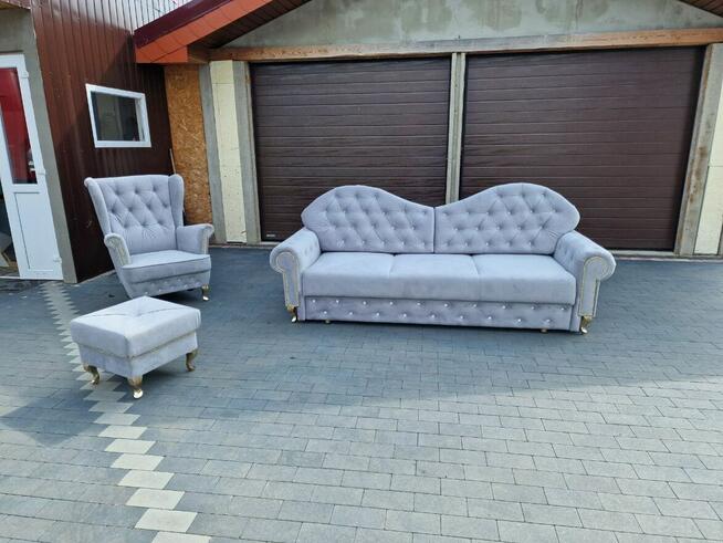 Sofa glamour 230 wygoda producent spanie 150x195