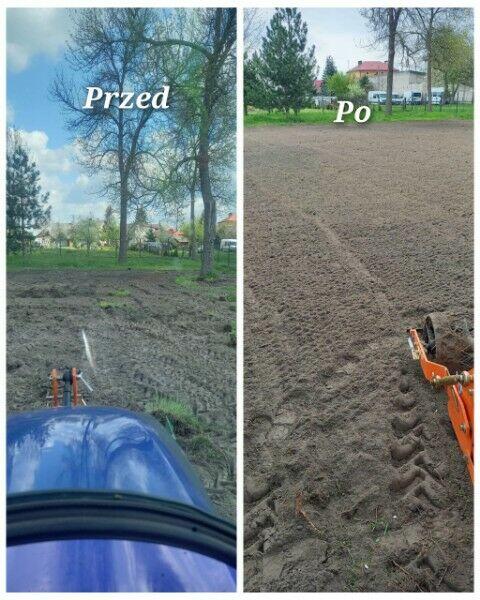 RÓWNANIE TERENU NIWELACJA PRZYGOTOWANIE PUŁAWY