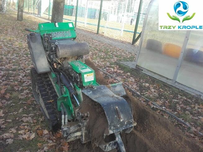 USŁUGA Koparka łancuchowa minikoparka wykop liniowy trencher