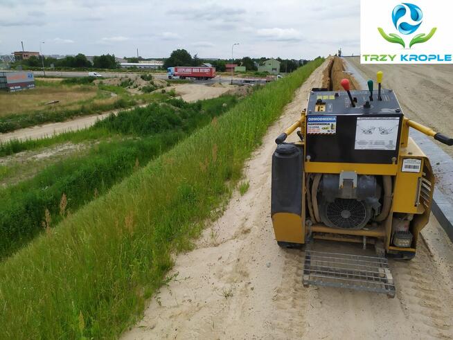 USŁUGA Koparka łancuchowa minikoparka wykop liniowy trencher