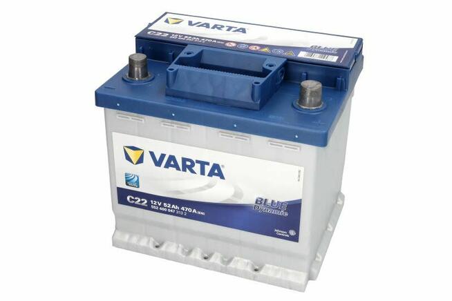 NOWY Akumulator VARTA BLUE DYNAMIC C22 52AH 470A