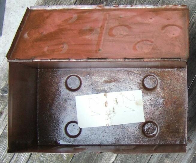 SKRZYNKA POJEMNIK MAGAZYNOWY METALOWY ZAMYKANY STALOWY HOBOK