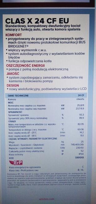 KOCIOŁ CLAS X 24 CF EU LOW NOX GAZOWY