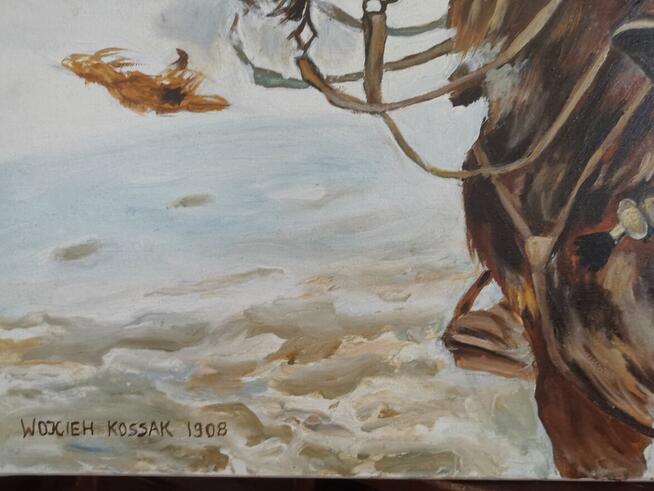 Ranny kirasjer i dziewczyna kopia Wojciecha Kossaka