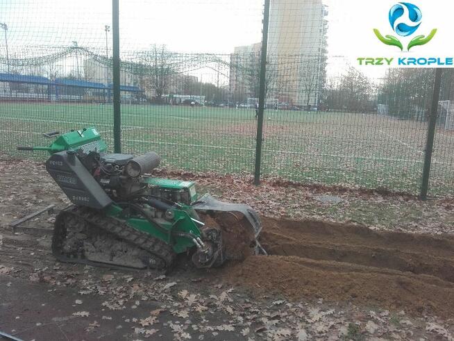USŁUGA Koparka łancuchowa minikoparka wykop liniowy trencher