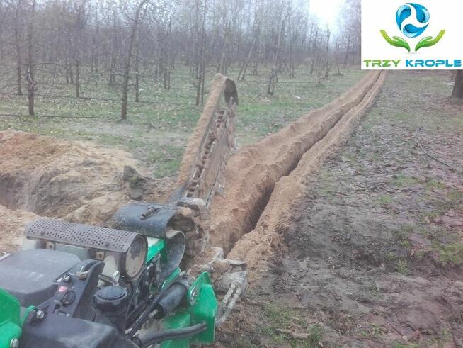 USŁUGA Koparka łancuchowa minikoparka wykop liniowy trencher