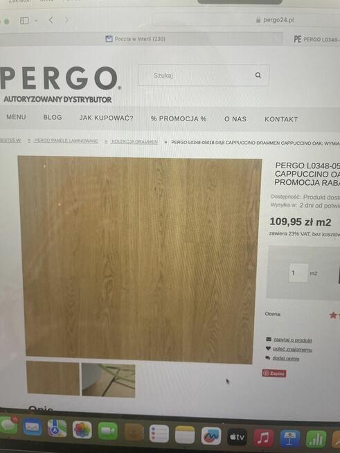 Sprzedam Panele Pergo Cappucino Oak