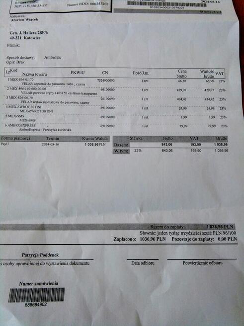 Sprzedam parawan nawannowy