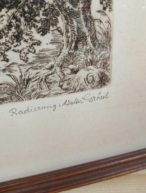 Stara rycina niemieckiego wykonawcy.