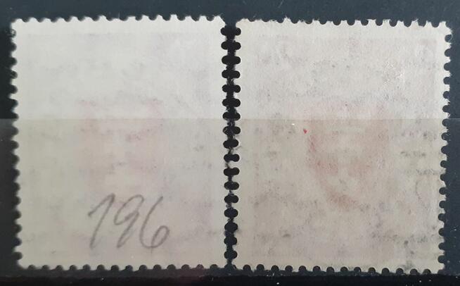 Znaczki Danzig Mi 196 - różnice kolorów