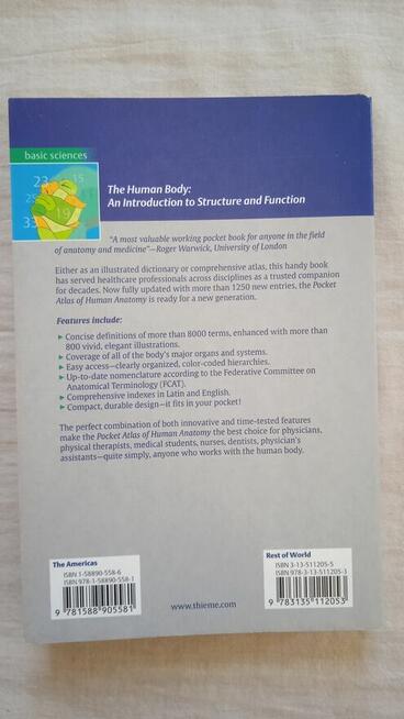 Pocket atlas od Human Anatomy W. Daubler