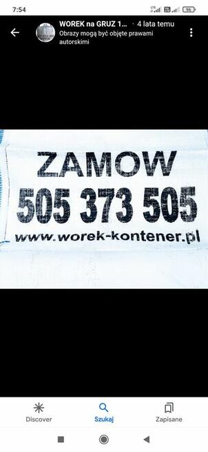 Wywóz gruzu Big Bag 1m3 www.worek-kontener.pl  Truck-Strefa