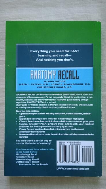 Anatomy Recall second edition