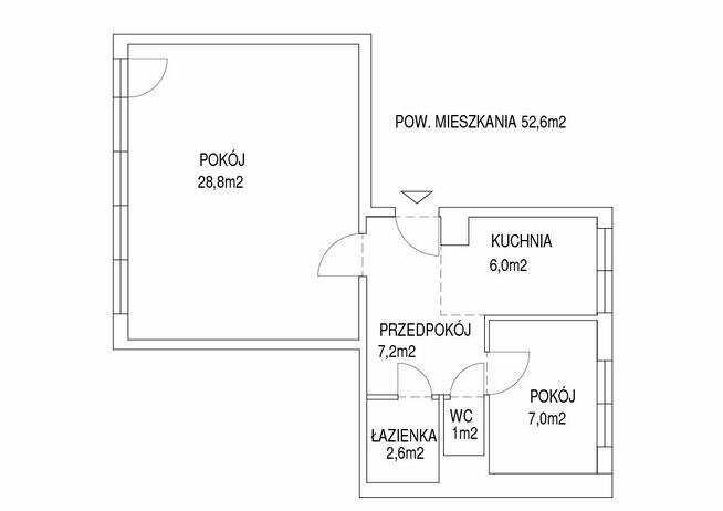 na sprzedaż 2-pokojowe mieszkanie