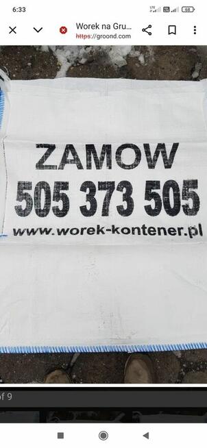 Chorzów Big Bag 1m3 wywóz gruzu Gratis BYTOM TYCHY