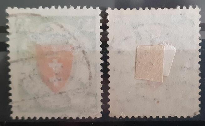 Znaczki Danzig Mi 198 - różnice kolorów